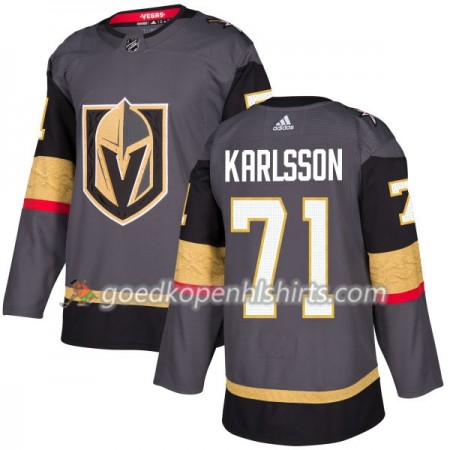 Vegas Golden Knights William Karlsson 71 Adidas 2017-2018 Grijs Authentic Shirt - Mannen